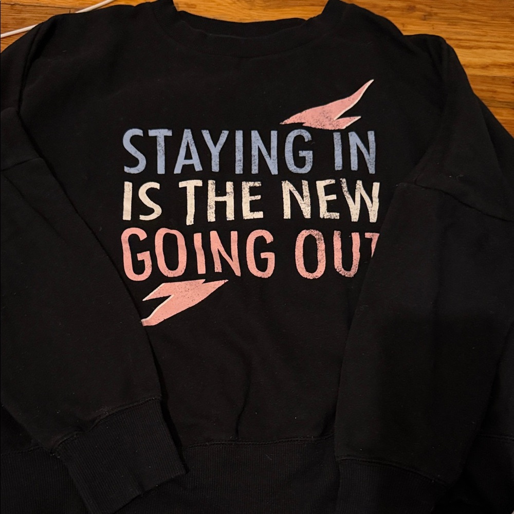 Black Graphic Women's Sweater